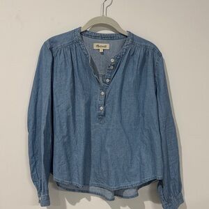 Madewell Chambray Button-Up Top